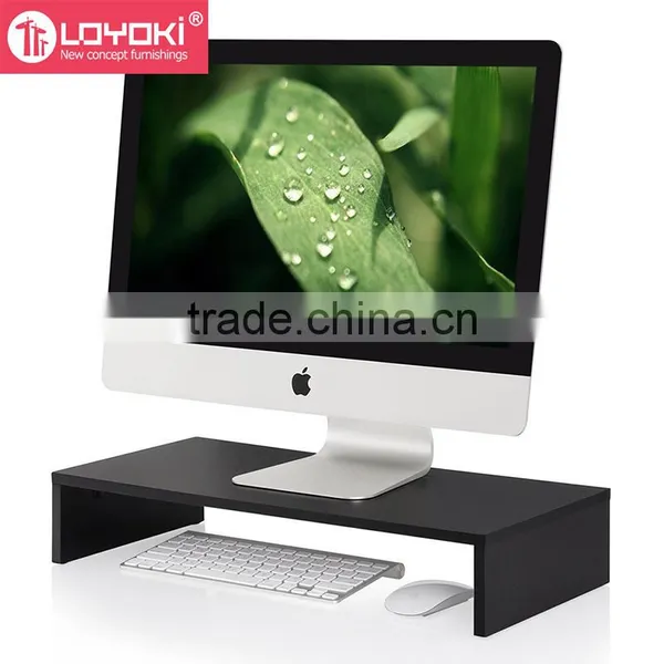 MDF Wood Computer Monitor Riser 16.7 Inch Monitor Stand Save Space Computer Monitor Stand photo-2