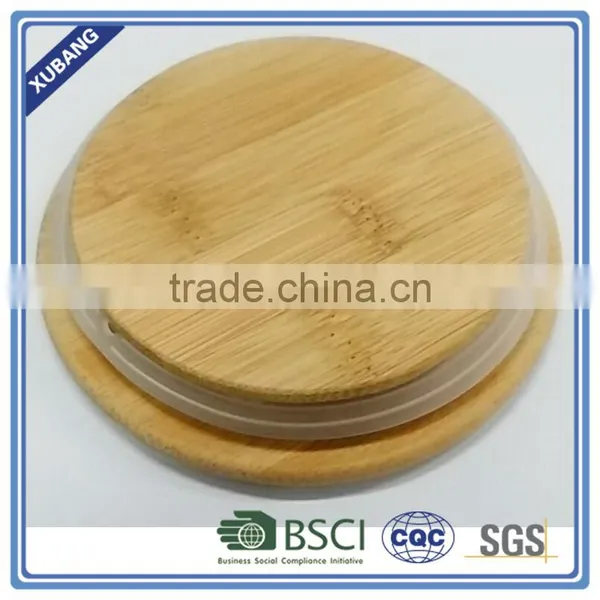Heat Resistant White Ceramic Jar With Bamboo Lids photo-5