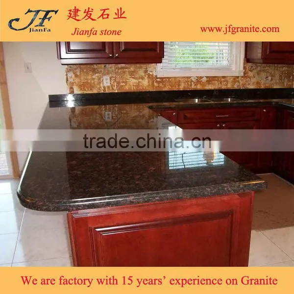 Tan Brown Granite Kitchen Countertop for Prefab Homes photo-4