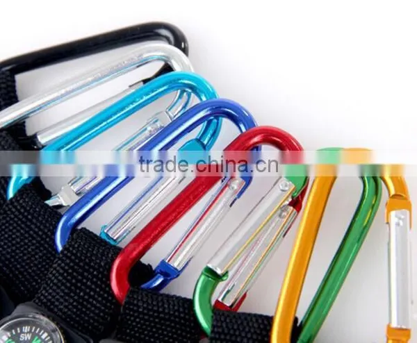 Wholesale Colorful Detachable Lanyard Strap Carabiner With Compass photo-4