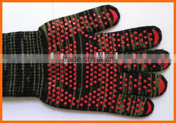 Anti Cut Extreme Heat Resistant BBQ Gloves 932F Silicone BBQ Grill Cooking Gloves Oven Mitts photo-3