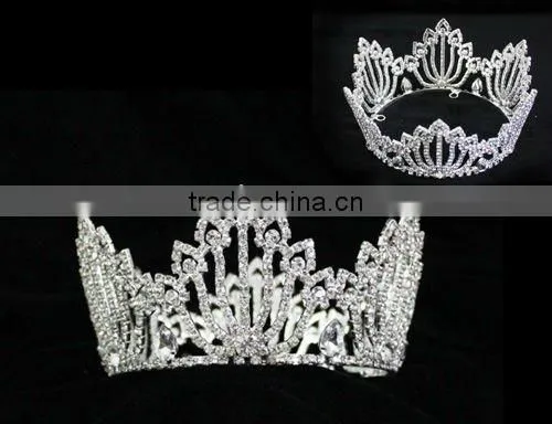Pageant Jewelry Accessories Big Rhinestone Fashion Women Cheap Tiaras Wholesale photo-2