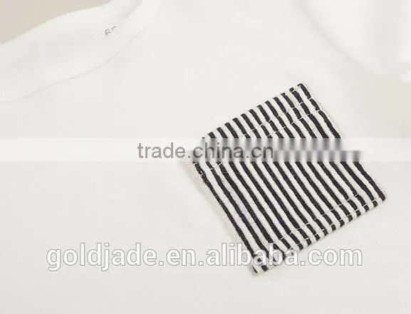Wholesale Soft Cotton 0-2years Infant Toddler Shirts Long Sleeve White T-shirt photo-5