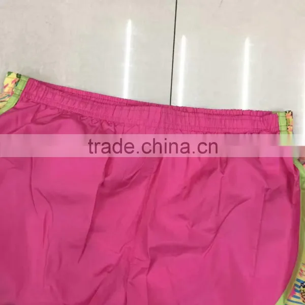 Clothing Inventory Women 100%polyester Contrast Sports Shorts photo-5