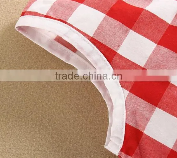 2015 Summer Design and Wholesale Sleeveless High Quality Baby Wear Lattics Pattern photo-3