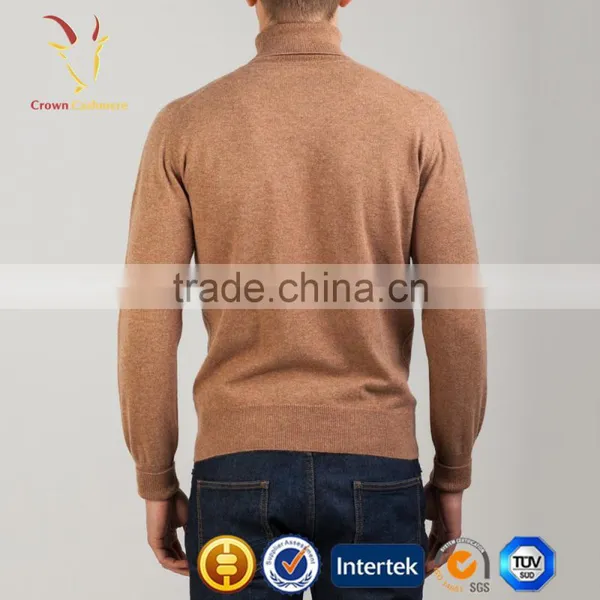 Turtle Neck Cotton Men Winter Sweater 2015 photo-3