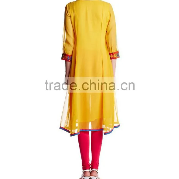 Yihao 2016 Latest Ladies Wrap Kurta Designs for Women photo-3