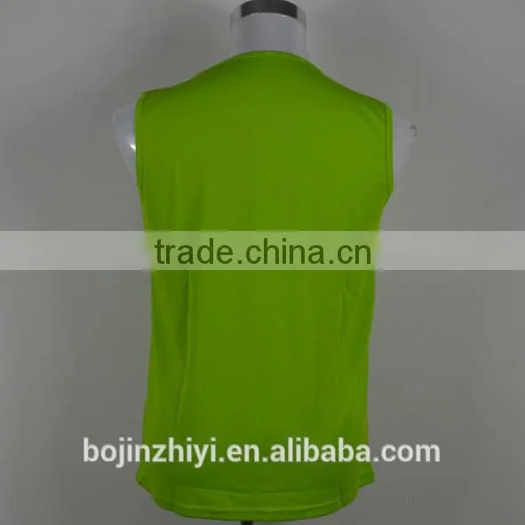 Dri Fit Sport Green Tank Top Heat Transfer Printing Cosy Vest photo-2