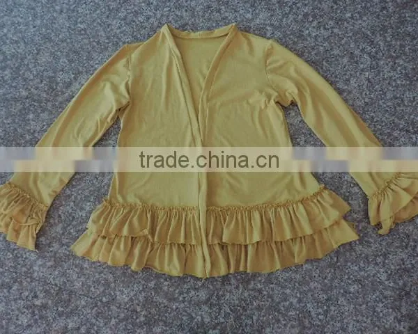 Wholesale 2016 Womans Jackets Super Cotton Ruffle Design Blouse Womans Spring Jackets photo-3