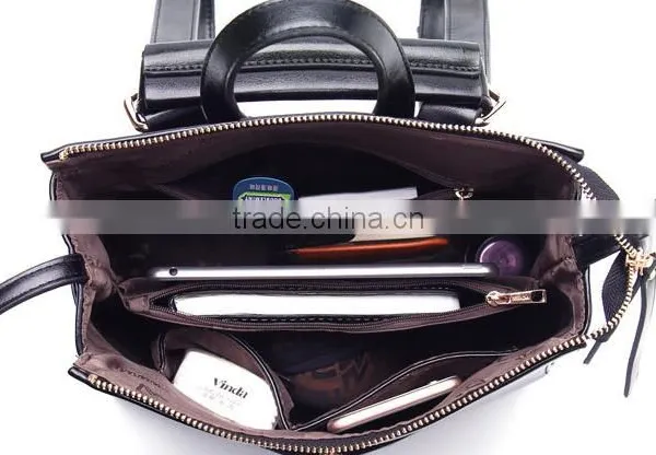 Outdoor Shoulder Bagpack/Women PU Leather Vintage Backpacks photo-5