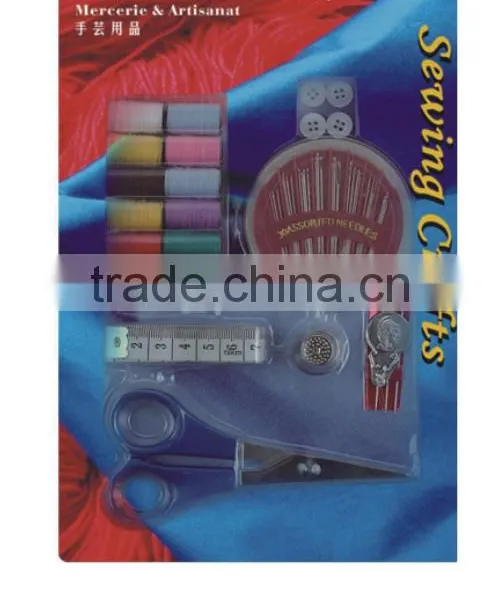D&D Eco-friendly Sewing Kit With Scissors/Thread/Needles/Tape Measure/Button/Threader/Needle