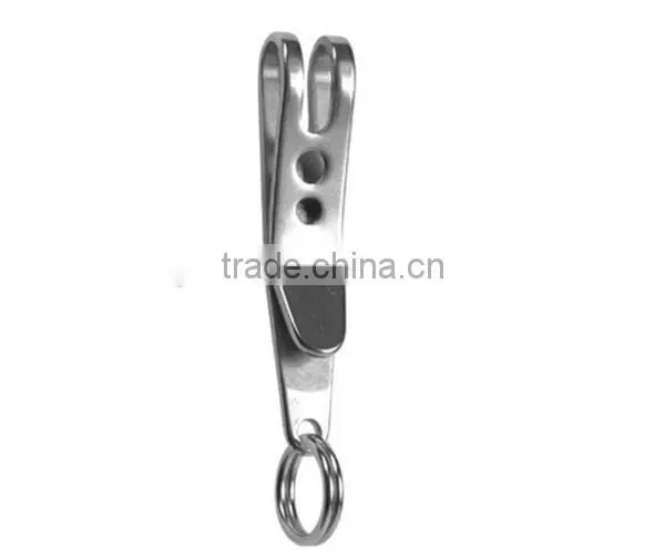EDC Bag Suspension Clip with Key Ring Carabiner Stainless Steel Outdoor Quicklink Tool