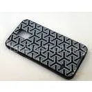 Black / White Stripes TPU Plastic Cell Phone Covers For Samsung S5 Mini , Anti - Shocks