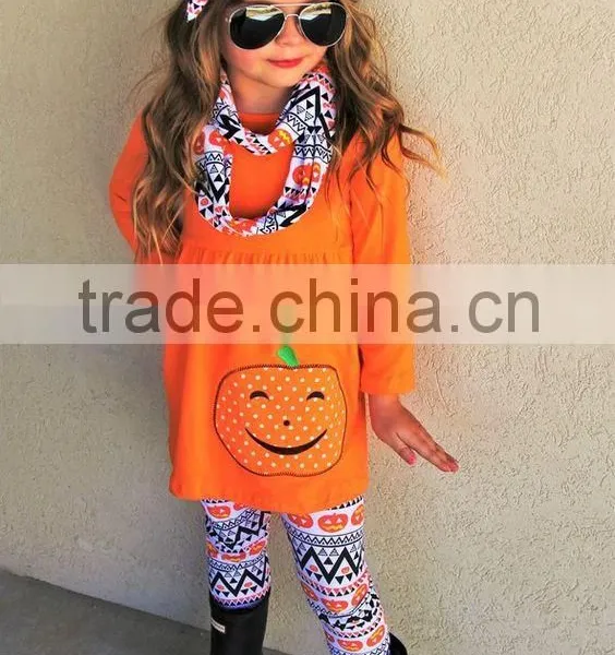 Halloween Holiday Pumpkin Wholesale Children Clothes photo-3