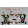 Witch, Ghost, Black Cat W/flying Broom