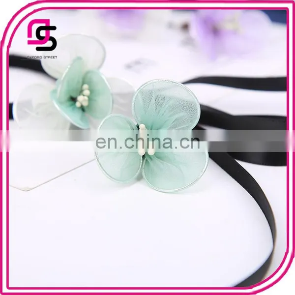 New Wholesale Decorative Floral Elastic Hair Tie Accessories Girls Korean Headdress photo-3