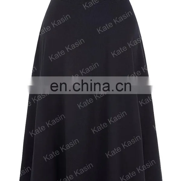 Kate Kasin Occident Women's High Stretchy Cotton High Waist A-line Flared Skirt KK000279-1 photo-3