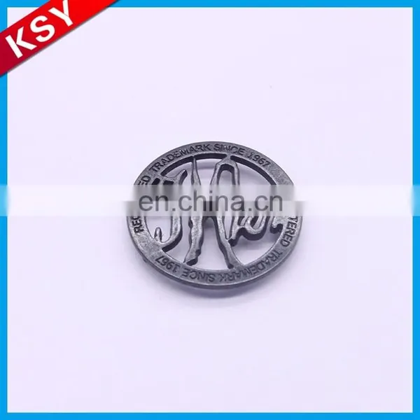 Hot Sale Best Price Zinc Alloy Clothing Tag Sewing Metal Embroidery Leather Label photo-2