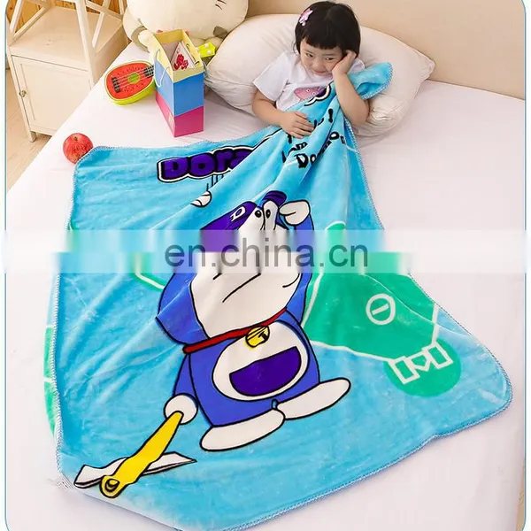 100%polyester Cheap Korean Fleece Knitted Custom Soft Printing Blanket photo-2