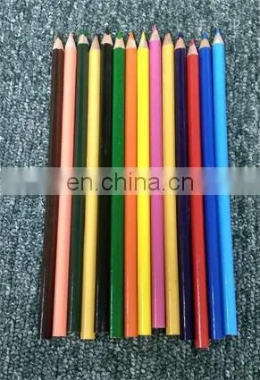 High Quality Stationery 7 " Triangular Color Plastic Pencil 24pcs Set With Sharpener photo-6