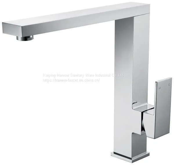 Deck Mounted Black Color Chrome Finished Swivel 3 Way Kitchen Faucet Supplier Brass Kitchen Faucet photo-3