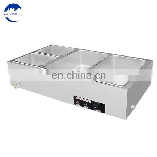 8- Pans Hot Food Display Food Warmer CommercialBainMariefood Warmer Steam Table photo-2