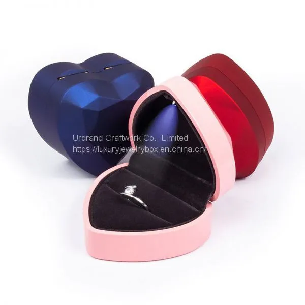 Heart Shaped LED Jewelry Box, Necklace Box, Pendant Box, Ring Box, Jewelry Box Can be Customized Logo photo-5