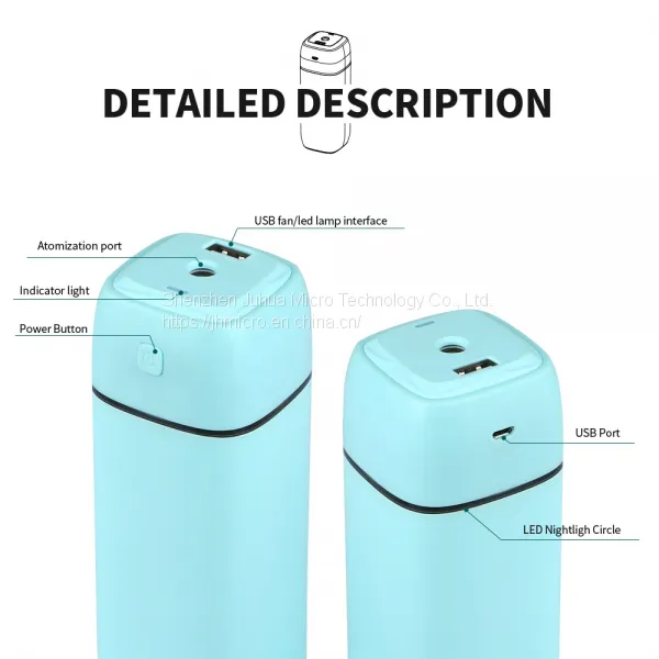 Lucky Desk Car Evaporative Humidifier Ultrasonic Fine Mist Rechargeable 4l no Sound for Bedroom photo-2
