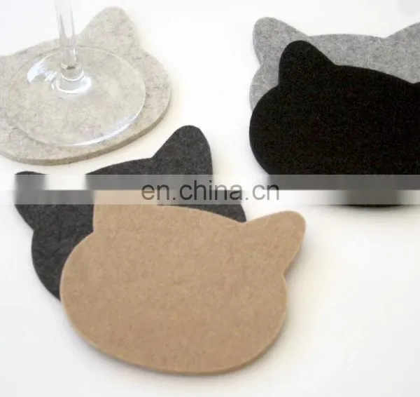 Home Decoration Custom Absorbent Drink Felt Coasters photo-7