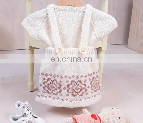 Knitted 100% Cotton Kid Girl Knitted 2pcs Set On SALE 2020 Knitted Top and Pant photo-5