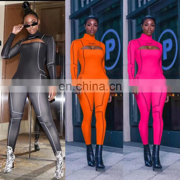 2020 New Arrivals Autumn Women Fashion Fitness Yoga Jumpsuit Ladies Backless Sportswear Fitness Yoga Jumpsuit With Zipper photo-6
