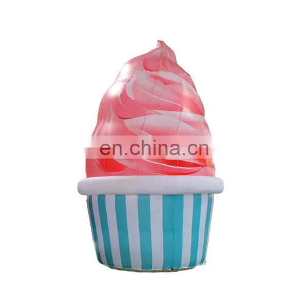 Giant Inflatable Sweet Canister , Inflatable Ice Cream Vert Cartoon Model For Advertisement Promotion ,Shop photo-2