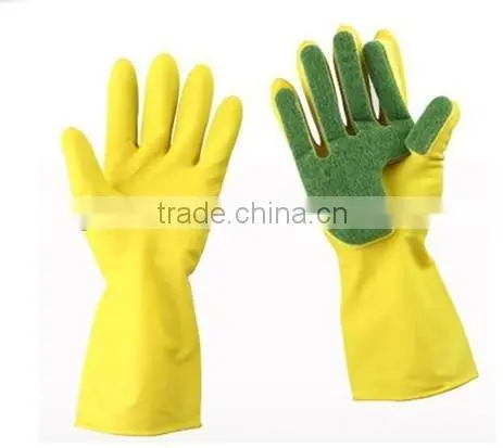 35cm, 40 Gram, Yellow Rubber Household Gloves photo-6