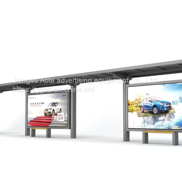 Student Voice Station Bus Stop Solar Bus Shelter Platform Advertising
