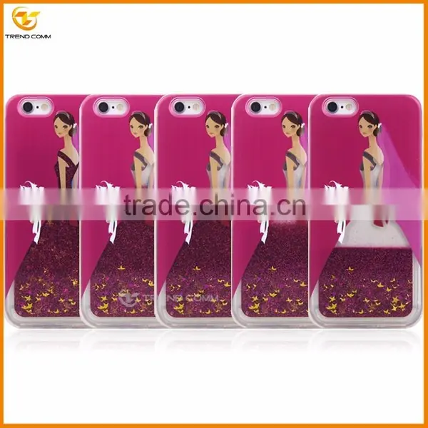 China Supplier Wedding Dress Liquid for Iphone 6 Glitter Cover Case photo-2