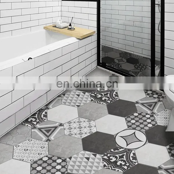 Nordic Small Brick Hexagonal Tile Bathroom Wall Brick Kitchen Non-slip photo-2