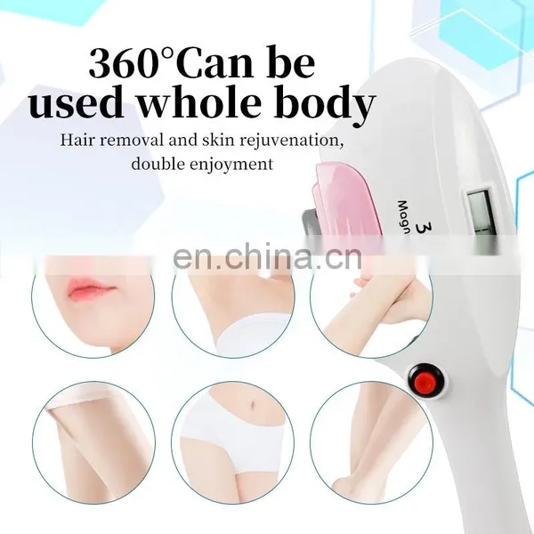 360 Magneto-optical Photon Skin Rejuvenation Beauty Equipment OPT SHR Freezing Point Fast Hair Removal Instrument IPL Device photo-5