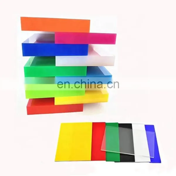 2.5Mm 3.5Mm 4.5Mm 10.5Mm Pmma Color And Clear Acrylic Color And Transparent Mma Acrylic Board In Plastic Sheets
