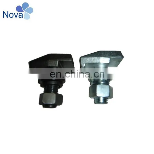 Material 45 Steel Elevator T Type Forged Guide Rail Clip photo-5