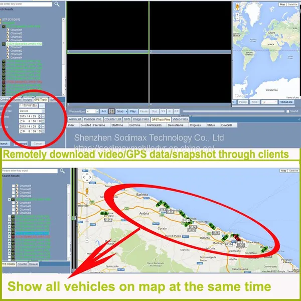 4G Video Vehicle DVR Recorder Free Player 4CH Realtime GPS Tracking Basic Model Mobile DVR photo-2