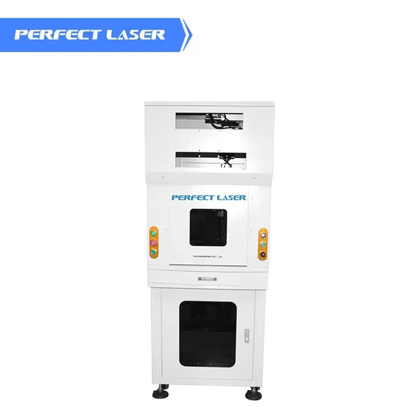 Perfect Laser Fiber Laser Metal Engraver Etching Marking Machine With Full Enclosed Cabinet photo-2
