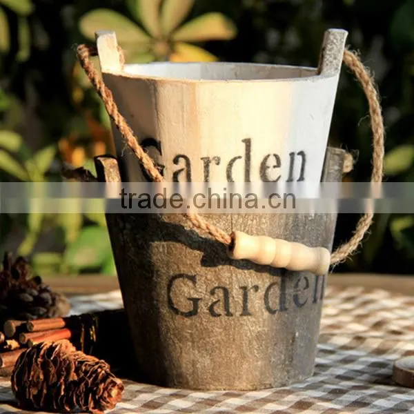 Cheap Eco-friendly Wood Flower Box Flower Pot for Sale photo-3