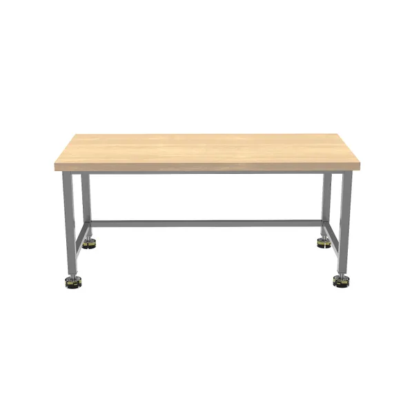 Commercial Kitchen Equipment Working Table With Wooden Top