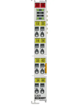 BECKHOFF EL2624 EtherCAT 4-Channel Relay Output Terminal 125V AC 30V DC Industrial Automation Module