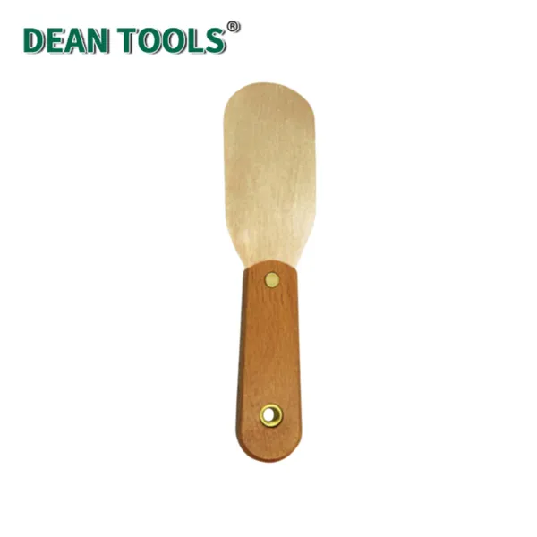 Non-Sparking Knife,Putty(Wooden Handle) Non-Sparking Stiff Putty Knife Spark-free Safety Scraper Painter photo-3
