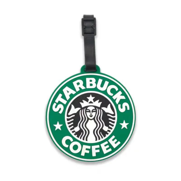 Wholesale Standard Size Custom 3D Soft PVC Luggage Tag Plastic Strap Personalized Logo Silicone Travel Bag Tag