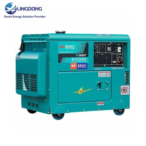High Quality Portable 9kW 9kVA Diesel Welding Generator Set Small Genset Yuchai YC9800XE for Metal Workshop and Construction