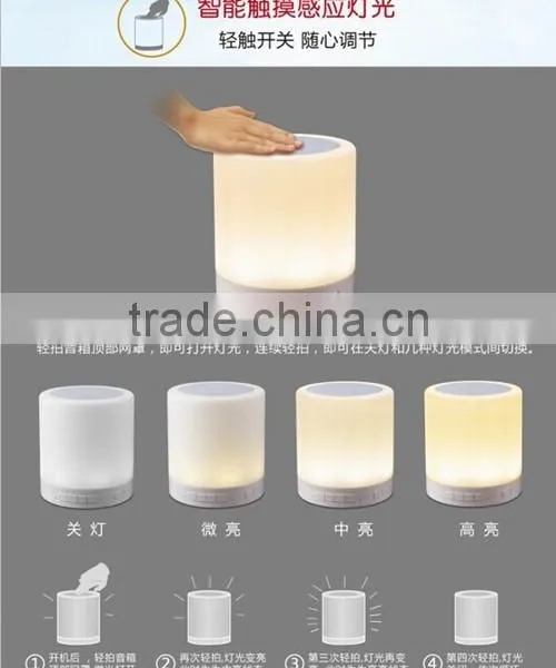 Cylindrical Color Led Home App Function Bluetooth Speaker photo-2