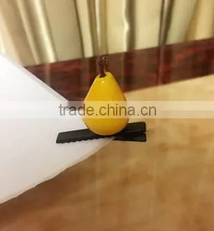 China Most Fashion Funny Plastic Fruit Alligator Bean Sprout Hair Clip photo-3