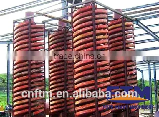 High efficiency energy-saving gold mining equipment spiral chute